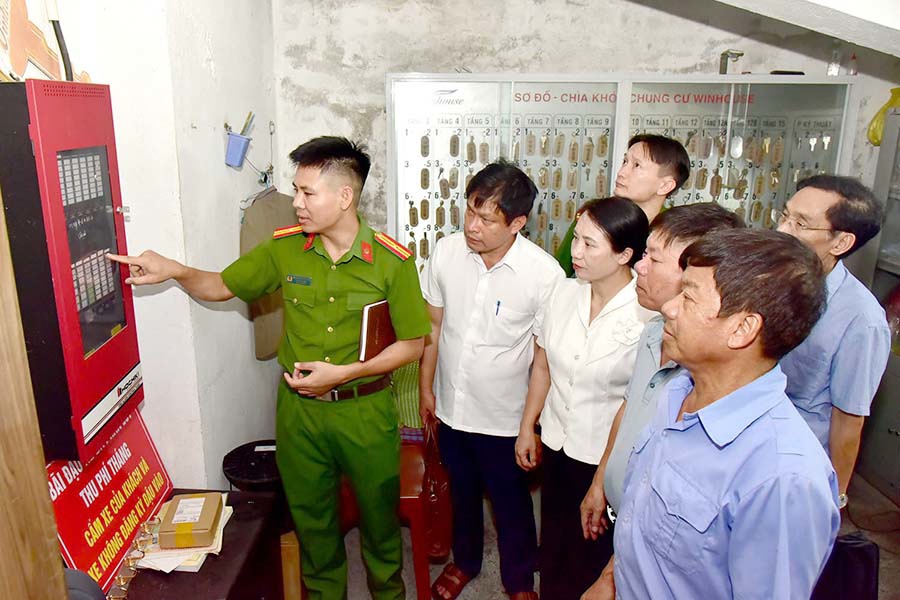 Ban Pháp chế HĐND tỉnh khảo sát công tác phòng cháy, chữa cháy tại phường Thành Sen