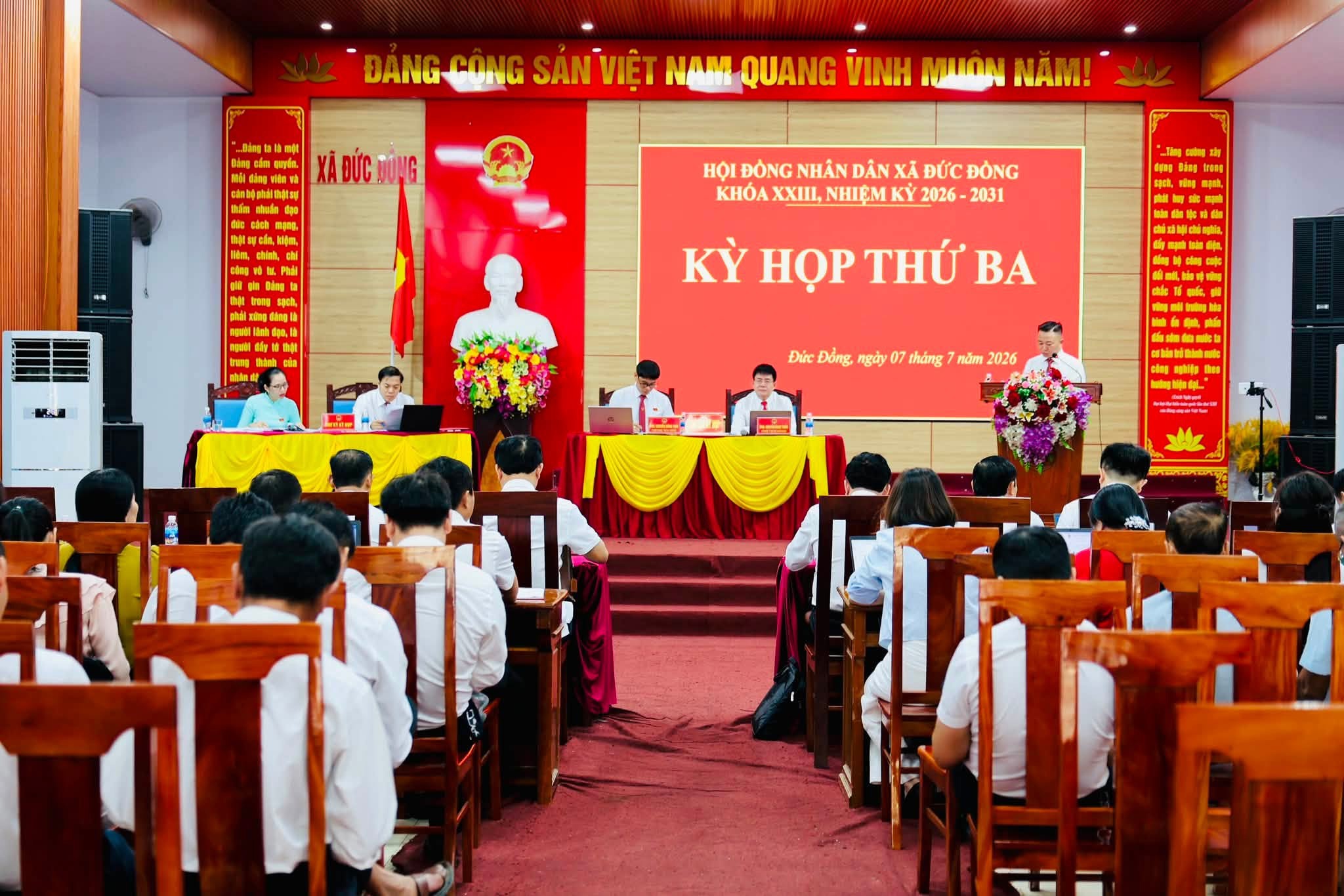 HĐND xã Đức Đồng khai mạc Kỳ họp thứ 3, khóa XXIII, nhiệm kỳ 2026 – 2031