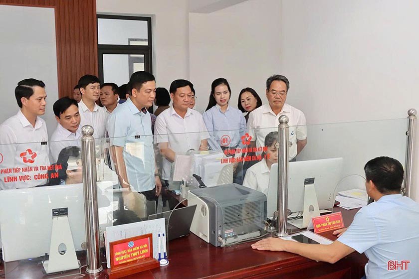 Vận hành thử nghiệm mô hình chính quyền địa phương 2 cấp tại xã Đức Thọ mới.