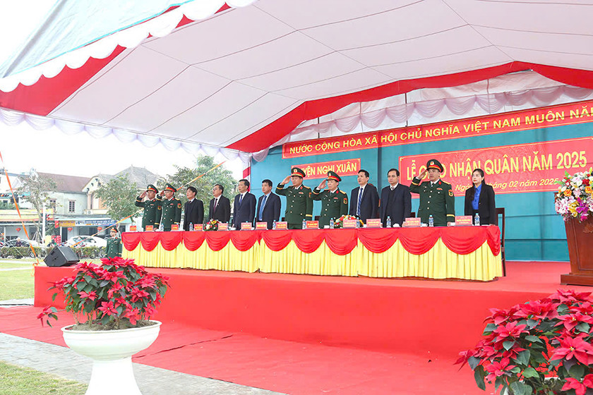 Nghi Xuân sôi nổi ngày hội giao quân năm 2025