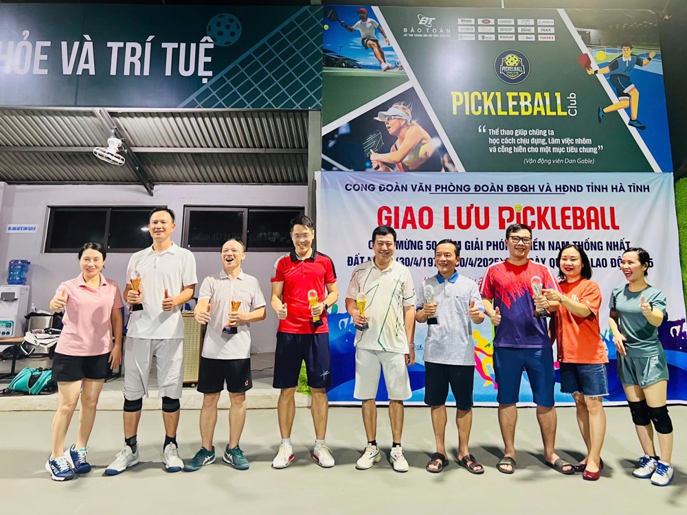 Văn phòng Đoàn ĐBQH và HĐND tỉnh tổ chức giải Pickleball cho cán bộ, công chức, người lao động