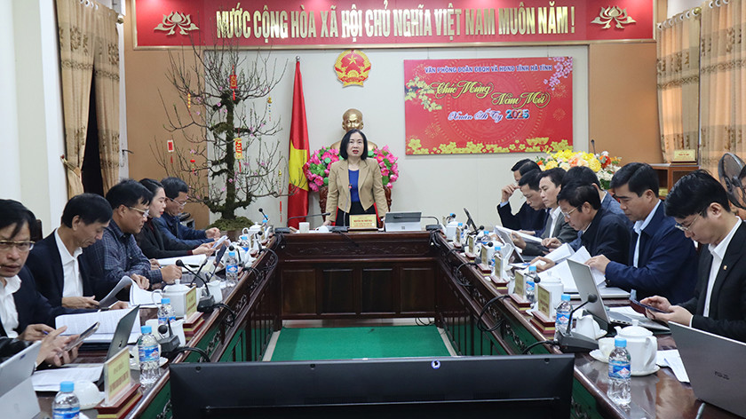 Rà soát kỹ, sớm hoàn thiện các tờ trình, dự thảo nghị quyết trình HĐND tỉnh Hà Tĩnh tại Kỳ họp thứ 24