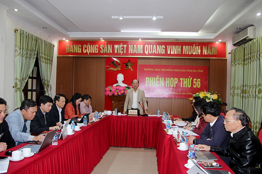 Thường trực Hội đồng nhân dân tỉnh họp phiên thứ 56