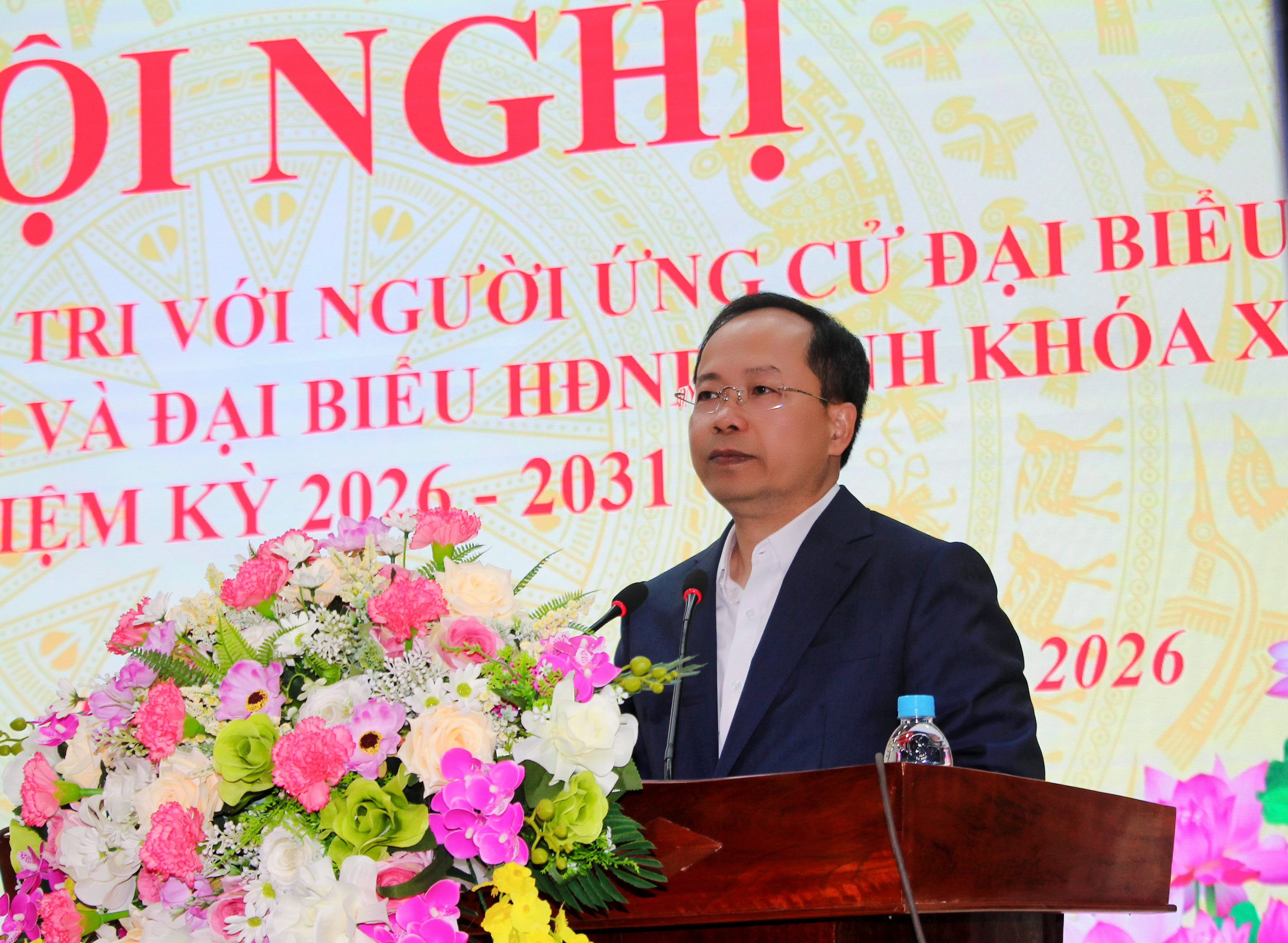 Bí thư Tỉnh ủy Nguyễn Duy Lâm tiếp xúc cử tri, vận động bầu cử