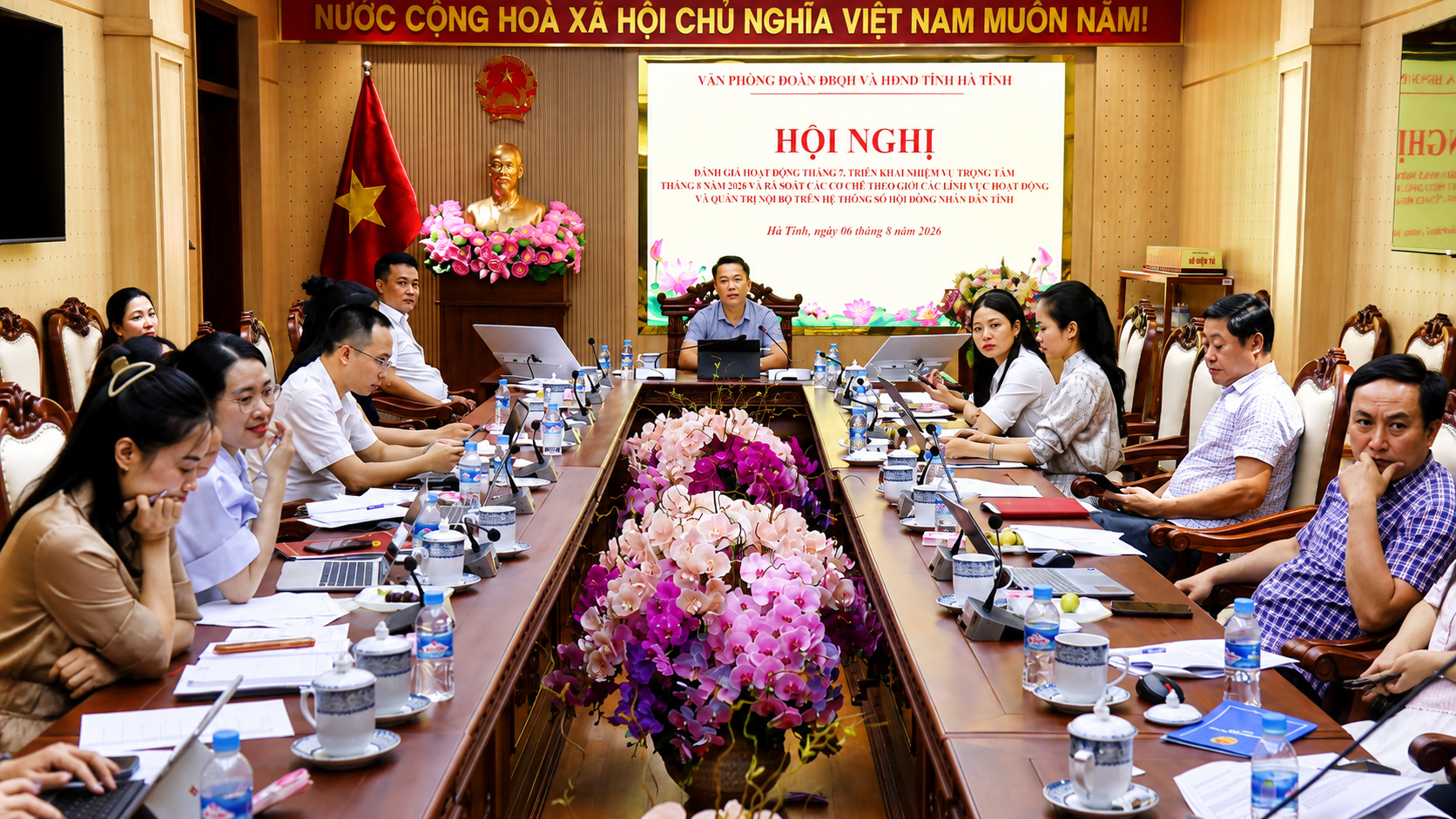 Văn phòng Đoàn ĐBQH và HĐND tỉnh đánh giá kết quả hoạt động tháng 7, triển khai nhiệm vụ tháng 8
